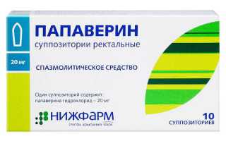 Применение препарата Папаверин при цистите