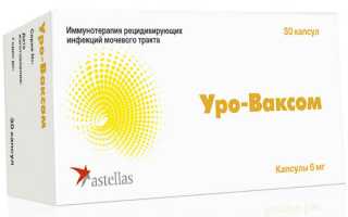 Применение Уро-Ваксома при цистите