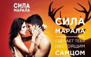 Сила Марала: отзывы, цена, свойства и применение средства для потенции