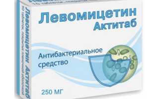 Левомицетин при цистите