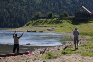 На рыбалке